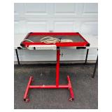 Heavy Duty Adjustable Rolling Workbench with Power Strip