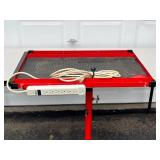 Heavy Duty Adjustable Rolling Workbench with Power Strip
