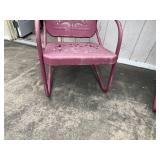 Pair of Vintage Metal Patio Chairs