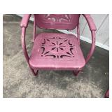 Pair of Vintage Metal Patio Chairs