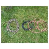 Lot of Three Hoses - Various Lengths and Types - Compressor Hoses