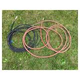 Lot of Three Hoses - Various Lengths and Types - Compressor Hoses