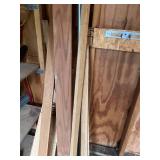 Assorted Wood Planks and Metal Pole