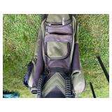 Bennington Golf Bag with Assorted Clubs - Spalding, Delta, Dunlop