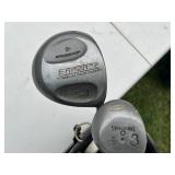 Bennington Golf Bag with Assorted Clubs - Spalding, Delta, Dunlop
