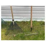 Lot of 7 Various Garden Rakes