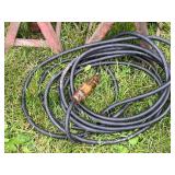 Lot of Two Jack Stands and Heavy Duty Electrical Cable