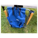 Outdoor Camping Gear Lot with Table, Chairs, and Cooler Bags