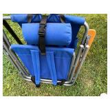 Outdoor Camping Gear Lot with Table, Chairs, and Cooler Bags