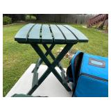 Outdoor Camping Gear Lot with Table, Chairs, and Cooler Bags