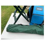 Outdoor Camping Gear Lot with Table, Chairs, and Cooler Bags