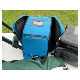 Outdoor Camping Gear Lot with Table, Chairs, and Cooler Bags