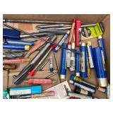 Assorted Drill Bits and Router Bits Collection