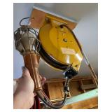 Retractable Ceiling-Mounted Work Light & Cord Reel