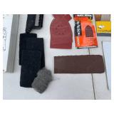 Lot of Sandpaper Sheets and Sanding Supplies