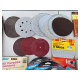 Assorted Sandpaper and Abrasives Lot