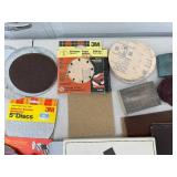 Assorted Sandpaper and Abrasives Lot