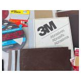 Assorted Sandpaper and Abrasives Lot