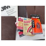Assorted Sandpaper and Abrasives Lot
