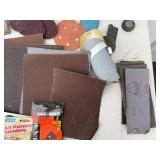 Assorted Sandpaper and Abrasives Lot