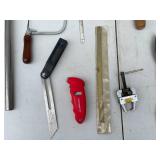 Assorted Hand Tools and Measuring Device Lot