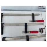 Lot of Various C-Clamps and F-Clamps