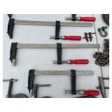 Lot of Various C-Clamps and F-Clamps