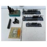 Mixed Lot of Hansen Socket Trays, Drill Bits, and Xcelite Nut Driver Set