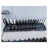 Mixed Lot of Hansen Socket Trays, Drill Bits, and Xcelite Nut Driver Set