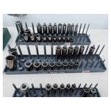 Mixed Lot of Hansen Socket Trays, Drill Bits, and Xcelite Nut Driver Set