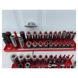 Mixed Socket Set with Long Allen Wrenches and Various Attachments
