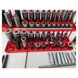 Mixed Socket Set with Long Allen Wrenches and Various Attachments