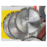 Assorted Saw Blades, Sanding Screens, and Grinding Discs Lot