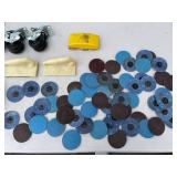 Lot of Sanding Accessories and Casters