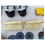 Lot of Sanding Accessories and Casters