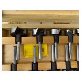 Set of Forstner Bits in Wooden Case