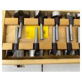 Set of Forstner Bits in Wooden Case