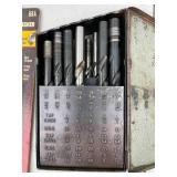 Assorted Drill Bit Lot with Black & Decker, Huot Drill Index