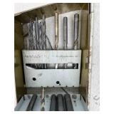 Assorted Drill Bits, Magnetic Base, and Accessories Lot