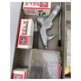 Vintage Craftsman Metal Toolbox with Assorted Tools and Parts