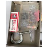 Vintage Craftsman Metal Toolbox with Assorted Tools and Parts