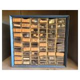 Assorted Electronics Components in Organizer Drawers