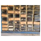 Assorted Electronics Components in Organizer Drawers