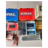 Assorted Screws, Nails, and Fasteners Lot