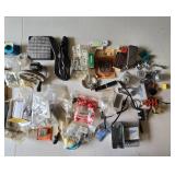Assorted Lot of Hardware, Electrical, and Mechanical Components