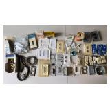 Lot of Electrical Outlets, Plates, and Hardware