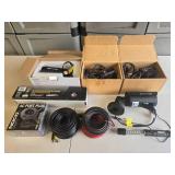 Assorted Electronics and Accessories Lot Featuring EverFocus Camera, NOCO Port Plug, and More