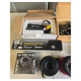 Assorted Electronics and Accessories Lot Featuring EverFocus Camera, NOCO Port Plug, and More