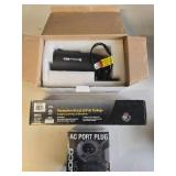 Assorted Electronics and Accessories Lot Featuring EverFocus Camera, NOCO Port Plug, and More