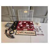 Assorted Electrical and Connector Supplies with Cables and PFM Integrators Organizer